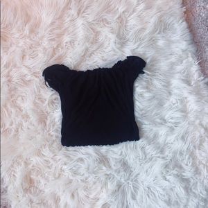 Forever 21 Black Off the Shoulder Top